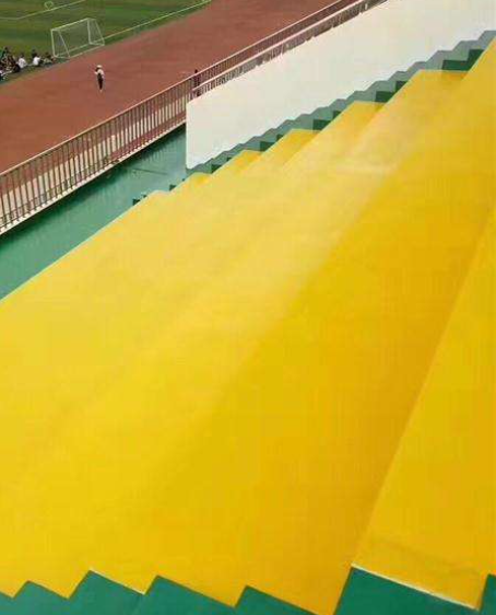 石楼球场台阶翻新修补改造
